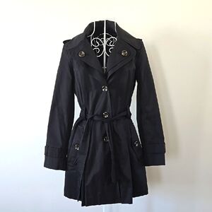 Loundon Fog Chic Black Trench Coat